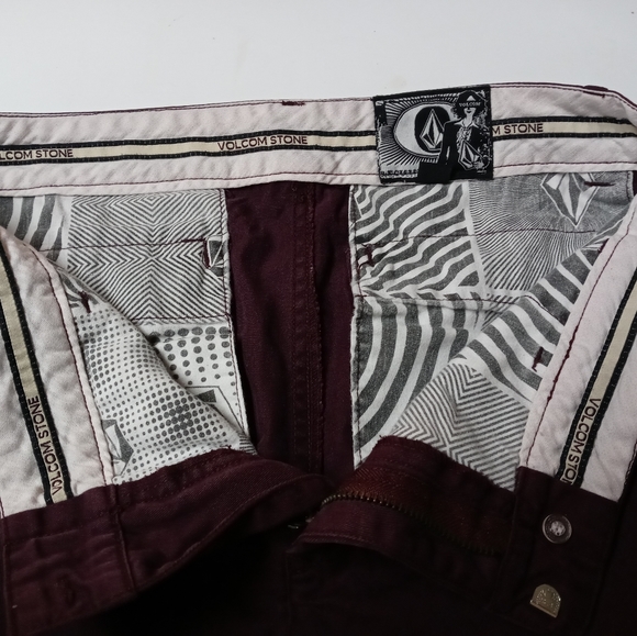 Volcom Stone Burgundy Jeans - Picture 8 of 12